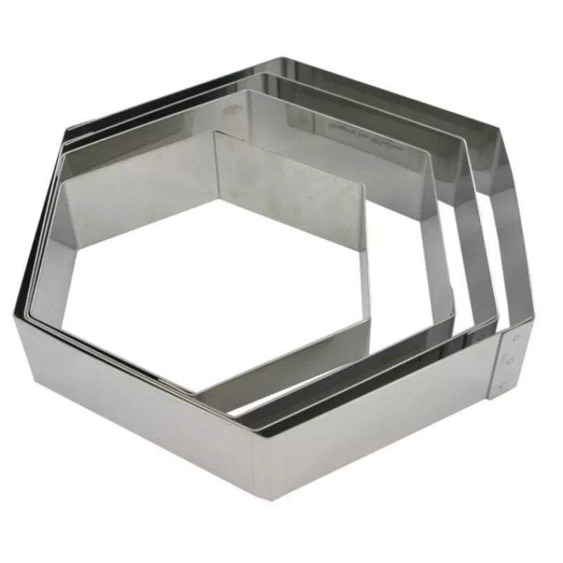 Cerf Dellier Hexagone A Mousse Inox Ht 4,5 Cm