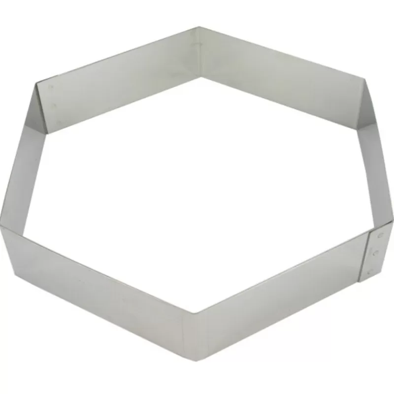 Cerf Dellier Hexagone A Mousse Inox Ht 4,5 Cm