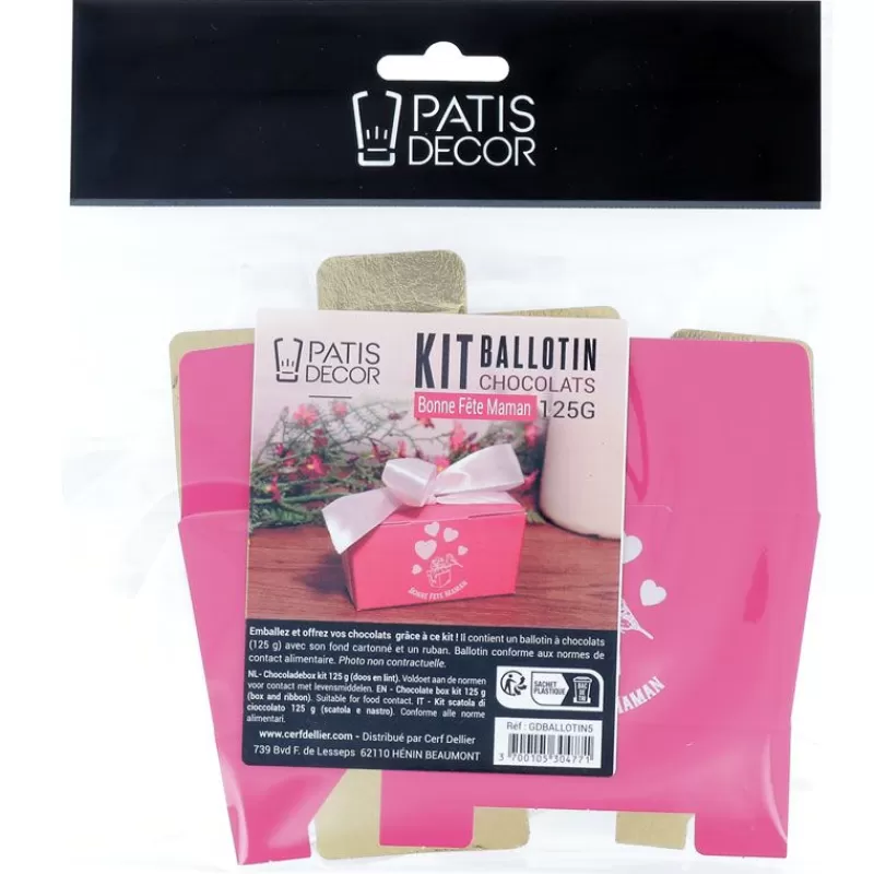 Cerf Dellier Kit Ballotin Chocolats Fuchsia  Cheap