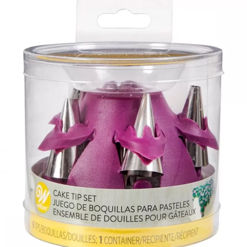 Cerf Dellier Kit De Six Douilles A Decor Pour Gâteaux Wilton