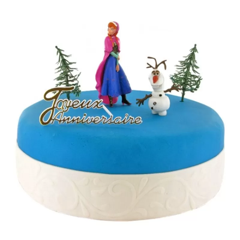 Cerf Dellier Kit Decor Gateau Anna Et Olaf Best