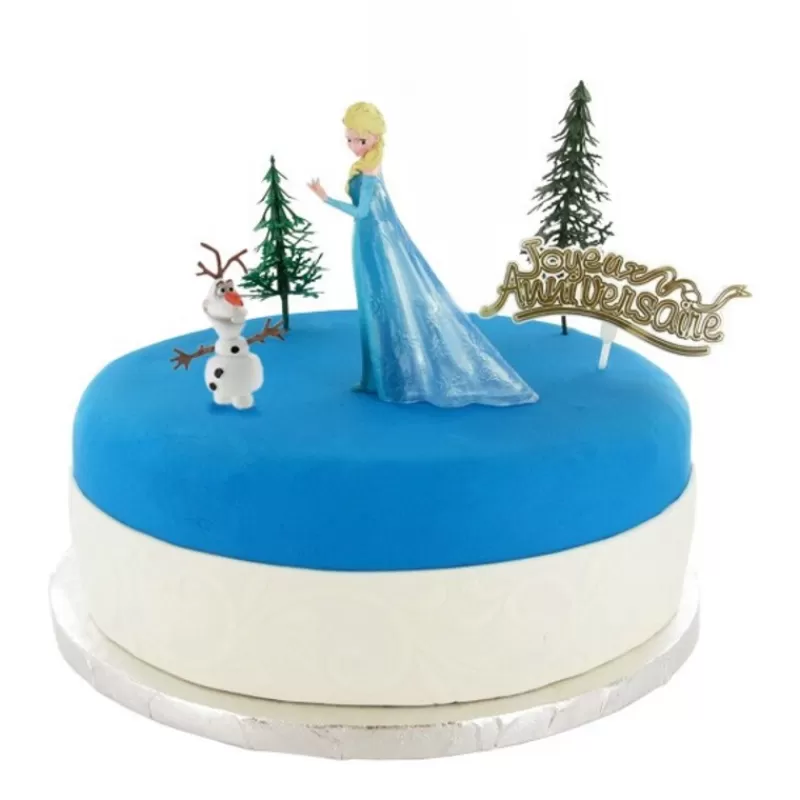 Cerf Dellier Kit Decor Gateau Elsa Et Olaf Outlet