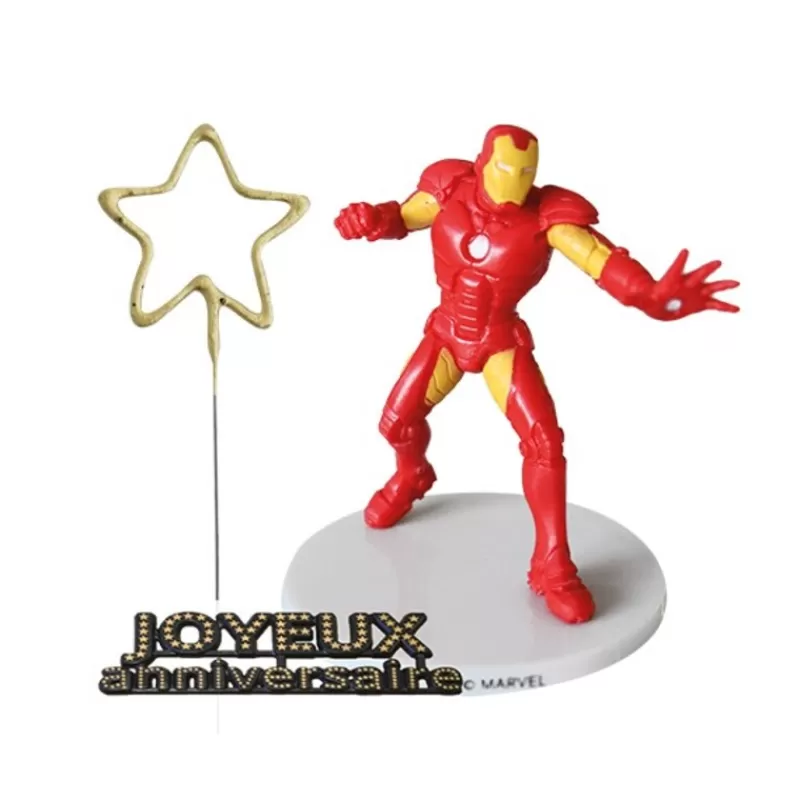 Cerf Dellier Kit Decor Gateau Iron Man Online