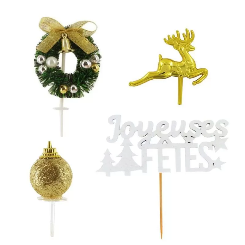 Cerf Dellier Kit Decor Noël Dore Cheap