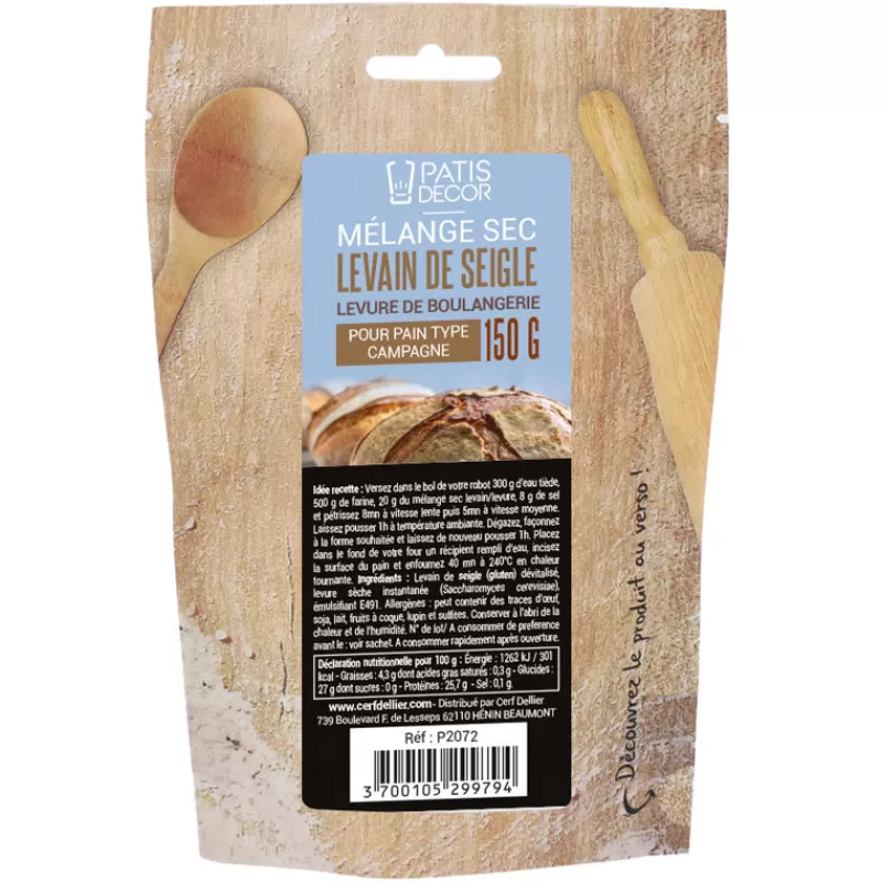 Cerf Dellier Levain De Seigle Patisdecor 150 G