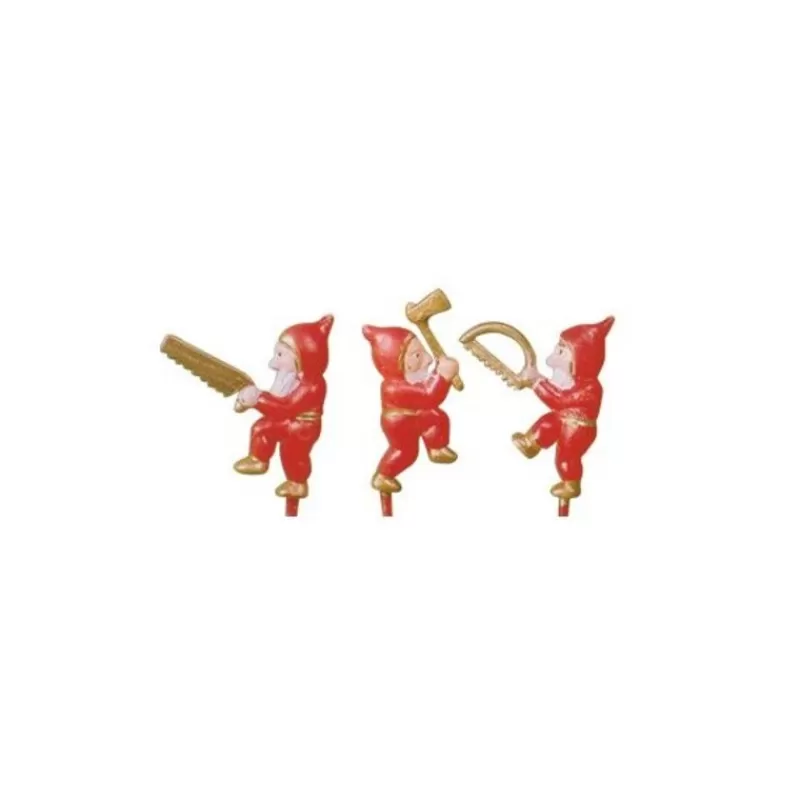 Cerf Dellier Lutins Rouges Sur Piques Assortis (X144) Best Sale