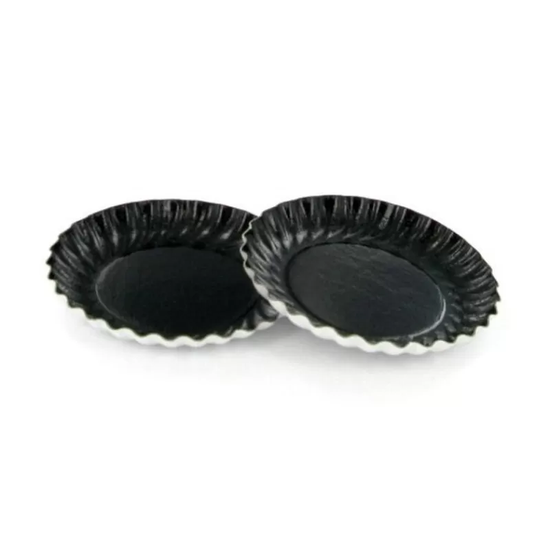 Cerf Dellier Mini Assiette Carton Ronde Noire 88 Mm (X100) Best