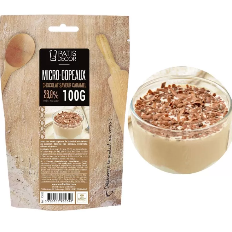 Cerf Dellier Mini-Copeaux De Chocolat Caramel Patisdecor 100 G Flash Sale