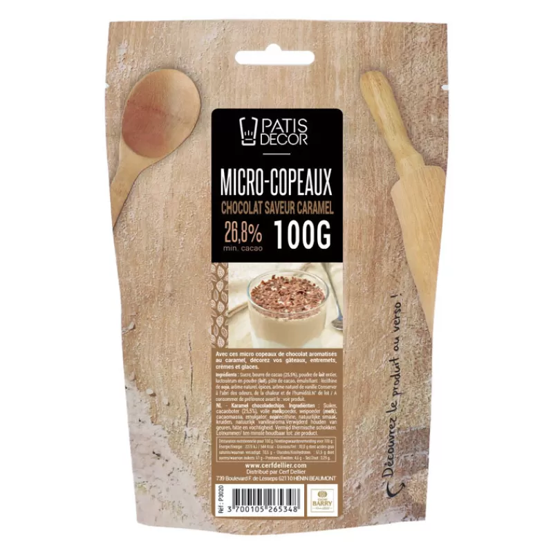 Cerf Dellier Mini-Copeaux De Chocolat Caramel Patisdecor 100 G Flash Sale