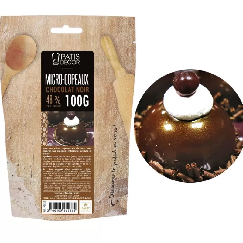 Cerf Dellier Mini-Copeaux De Chocolat Noir Patisdecor 100 G Cheap