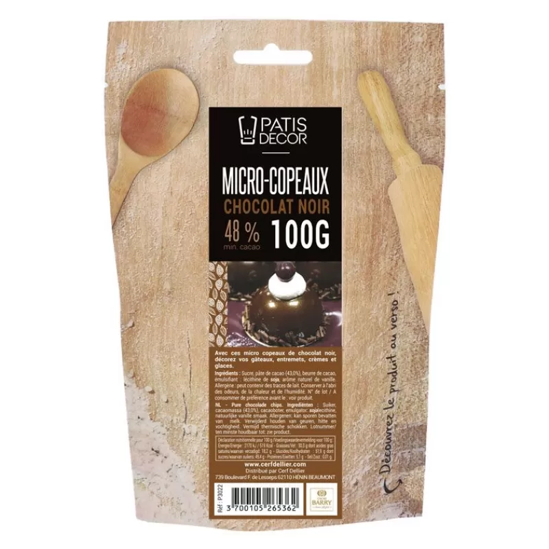 Cerf Dellier Mini-Copeaux De Chocolat Noir Patisdecor 100 G Cheap