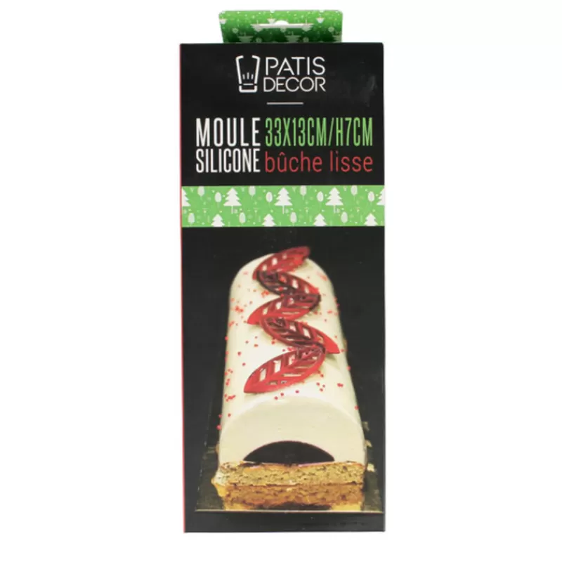 Cerf Dellier Moule A Bûche Lisse Silicone 33 Cm Patisdecor