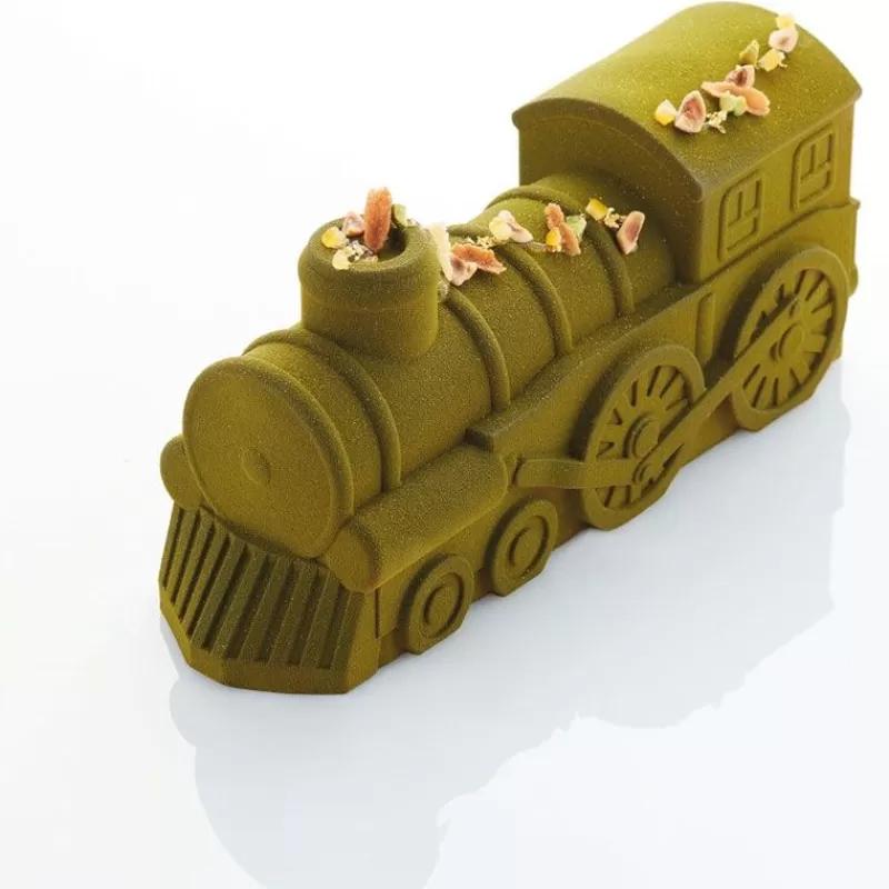 Cerf Dellier Moule A Bûche Silicone Train Pavoni