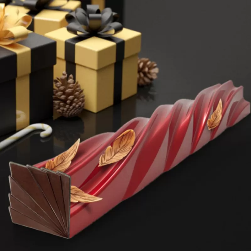 Cerf Dellier Moule A Bûche Torsade (X 12)