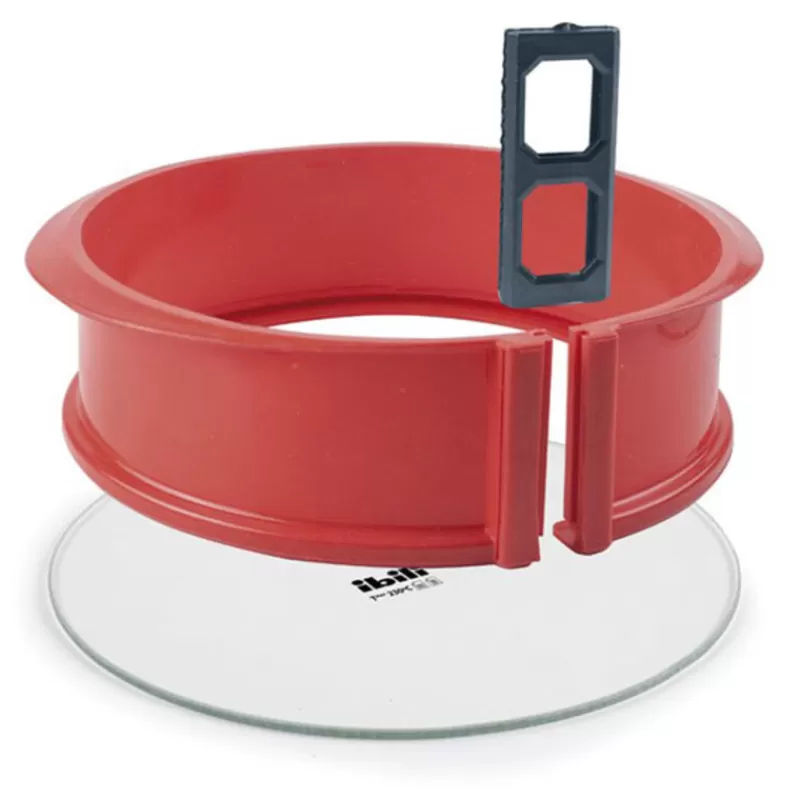Cerf Dellier Moule A Manqué Demontable Rond Silicone Base En Verre 22,5 Cm