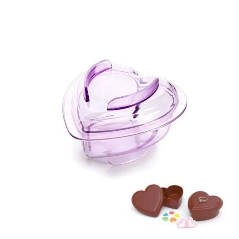 Cerf Dellier Moule Chocolat Boite Coeur 11 Cm