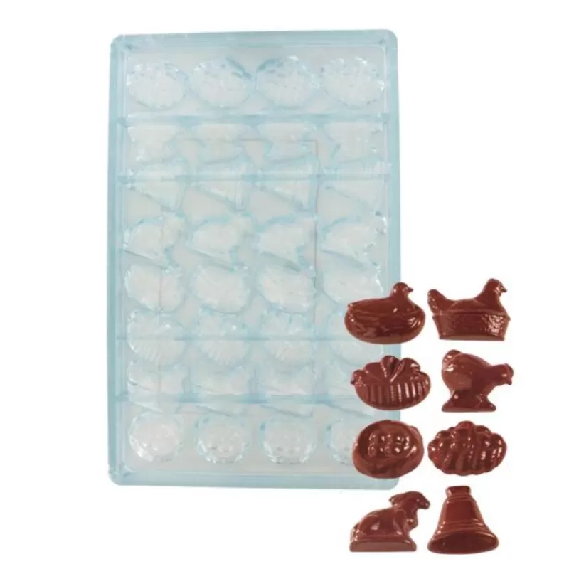 Cerf Dellier Moule Chocolat Fritures De Pâques 3,5 Cm