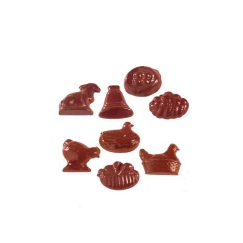 Cerf Dellier Moule Chocolat Fritures De Pâques 3,5 Cm