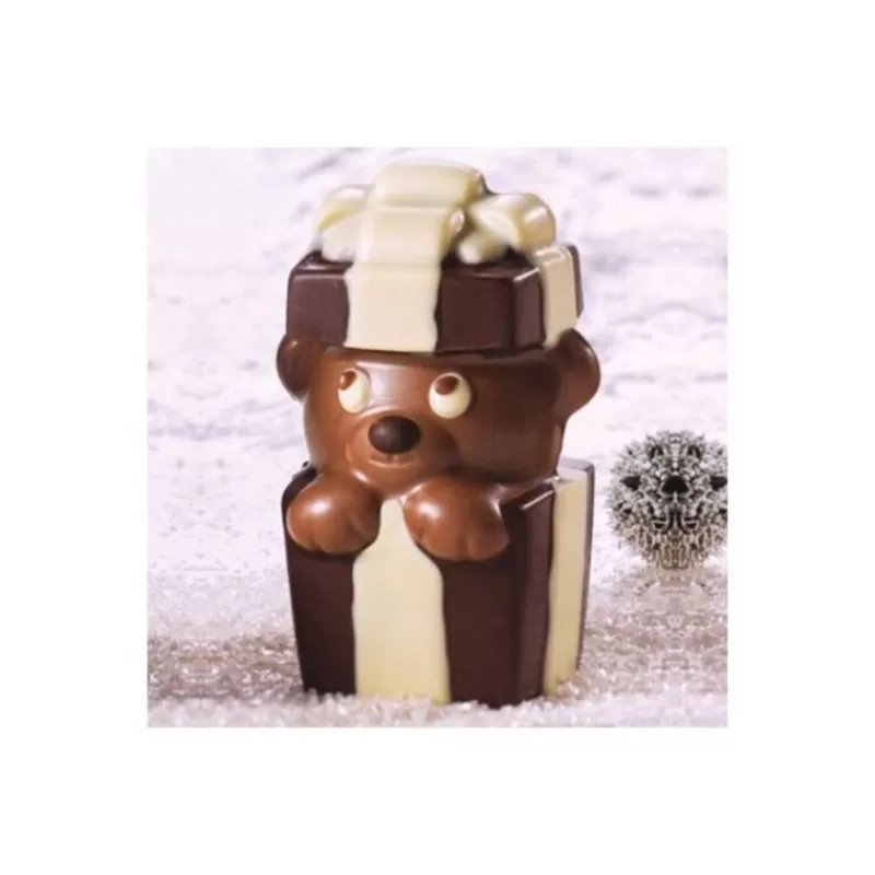 Cerf Dellier Moule Chocolat Ourson Cadeau 3D