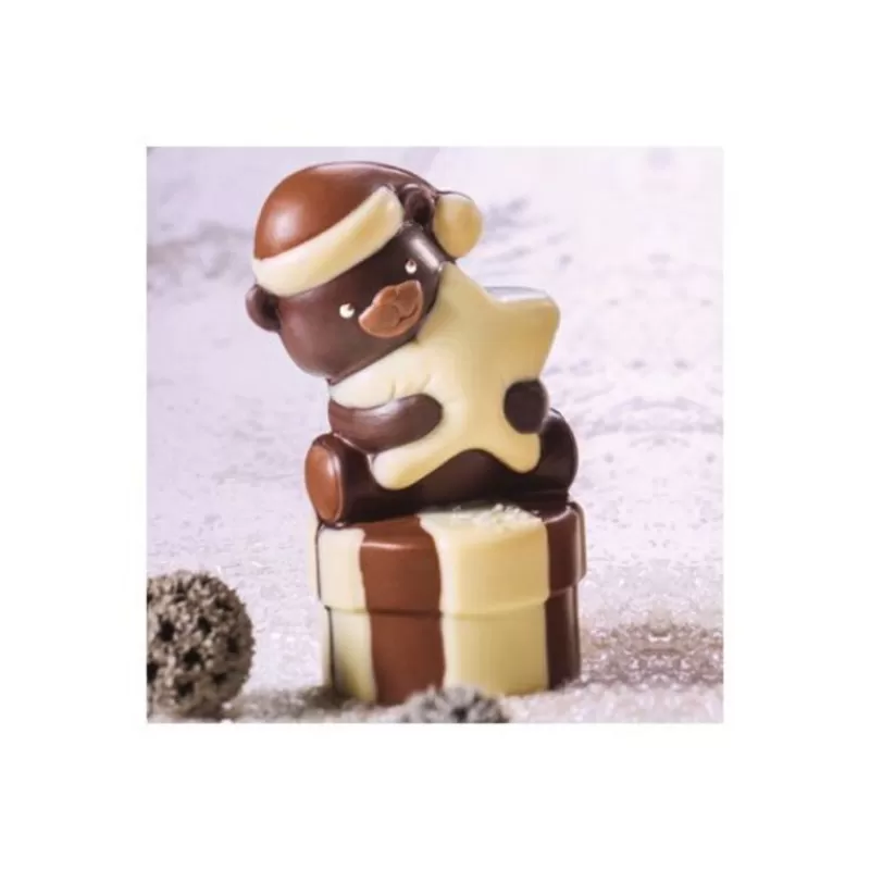 Cerf Dellier Moule Chocolat Ourson Etoile 3D