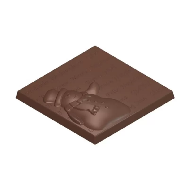 Cerf Dellier Moule Chocolat Tablettes Bonhomme De Neige