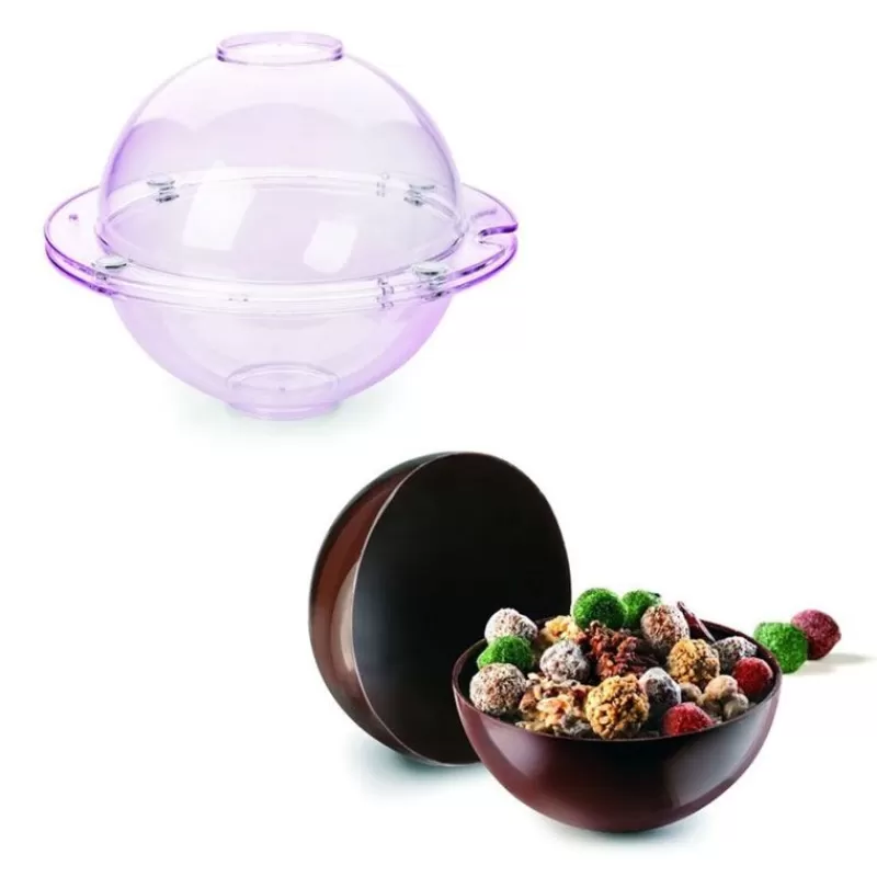 Cerf Dellier Moule Magnetique 3D Sphere Chocolat 14 Cm