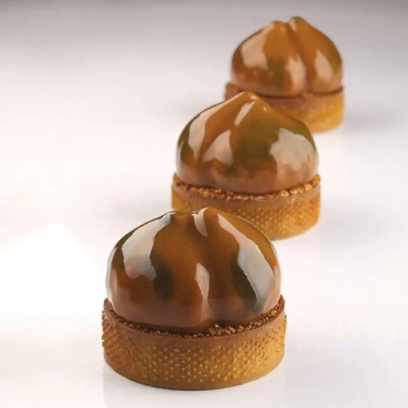 Cerf Dellier Moule Mini Tarte 3D Marrons Pavoni