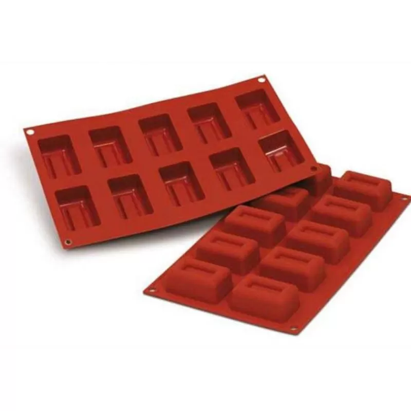 Cerf Dellier Moule Silicone 10 Lingots 6 X 4 Cm