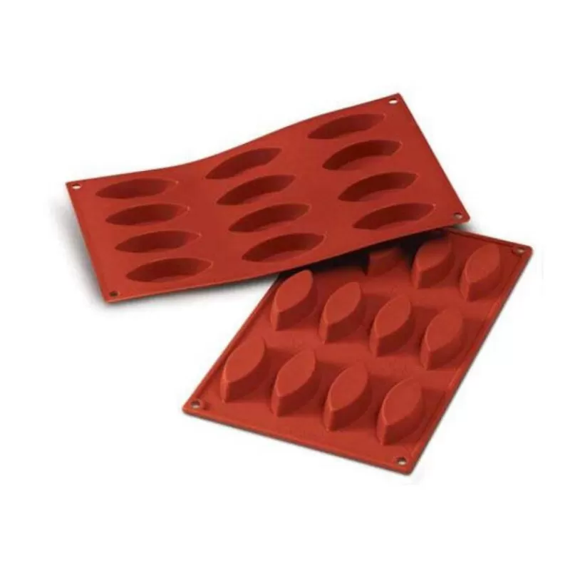 Cerf Dellier Moule Silicone 12 Barquettes Moyennes