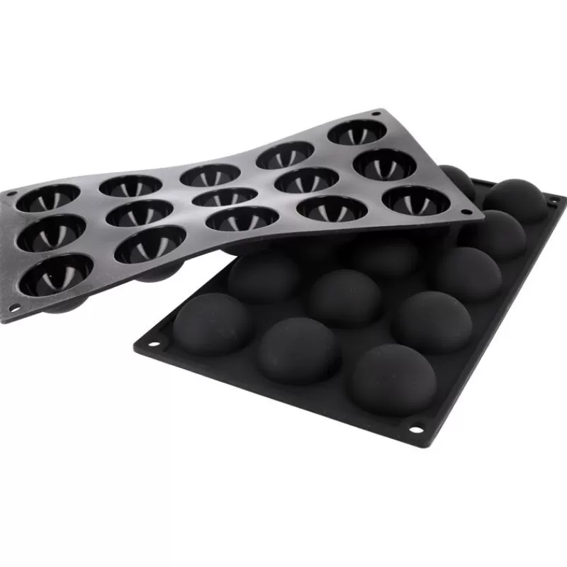 Cerf Dellier Moule Silicone 15 Demi-Spheres 4,5 Cm Clearance