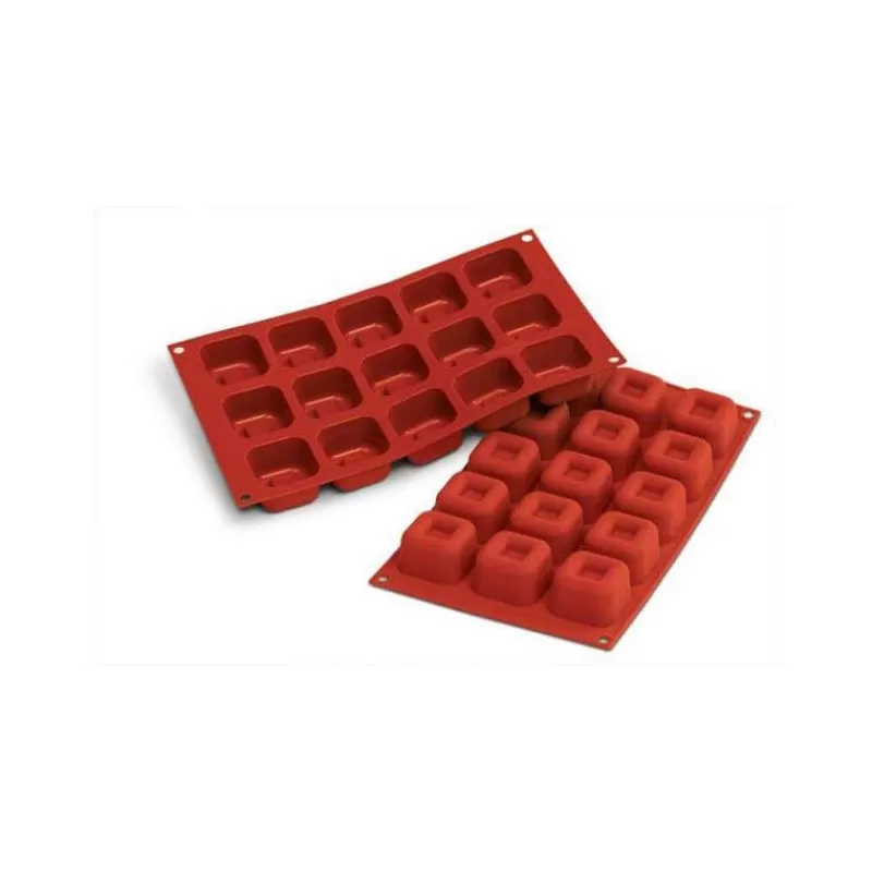 Cerf Dellier Moule Silicone 15 Savarins Carres