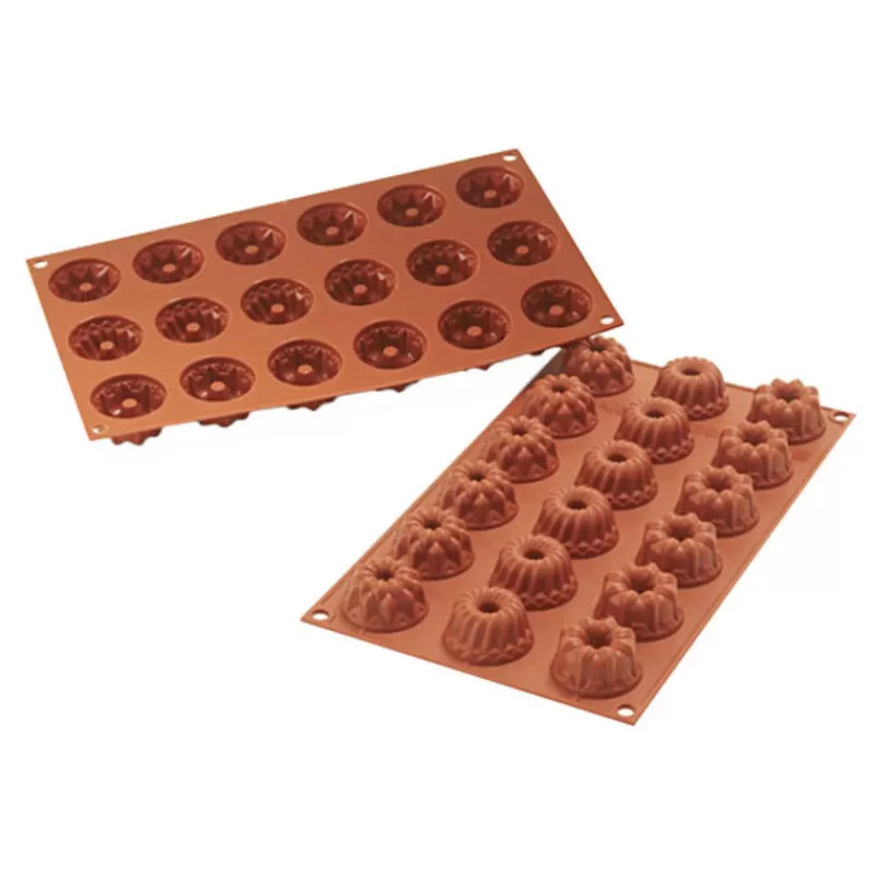 Cerf Dellier Moule Silicone 18 Mini Kouglofs