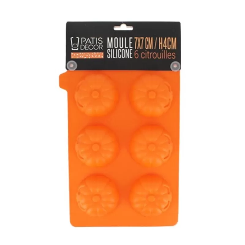 Cerf Dellier Moule Silicone 6 Citrouilles 3D Patisdecor