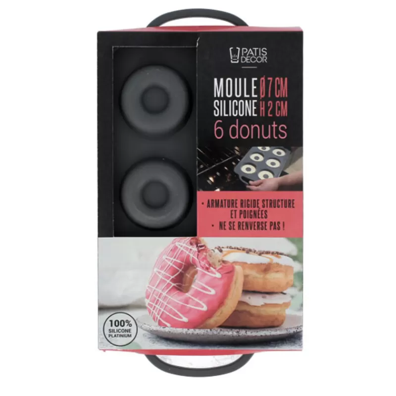 Cerf Dellier Moule Silicone 6 Donuts 7 Cm Patisdecor