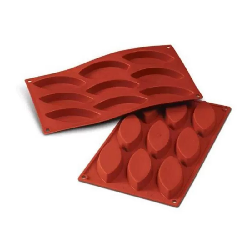 Cerf Dellier Moule Silicone 9 Grandes Barquettes