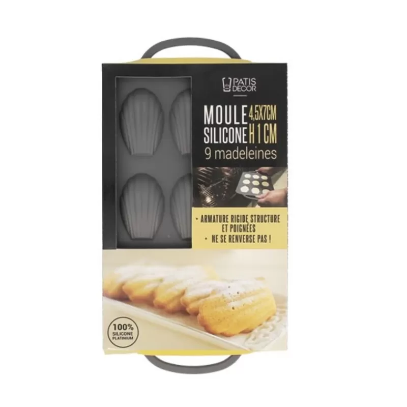 Cerf Dellier Moule Silicone 9 Madeleines Patisdecor