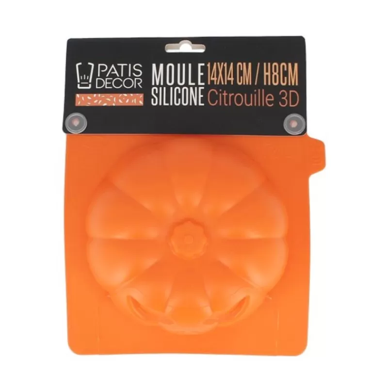 Cerf Dellier Moule Silicone Citrouille 3D Patisdecor