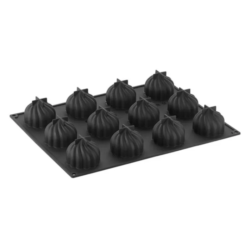 Cerf Dellier Moule Silicone Delice 12 Empreintes Pavoni