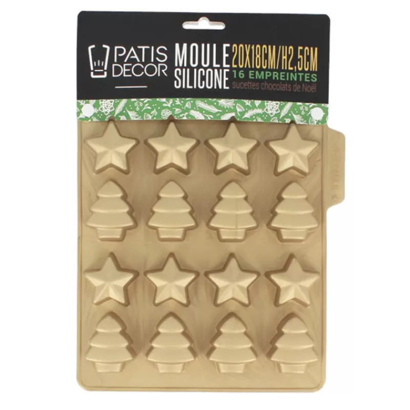 Cerf Dellier Moule Sucette Chocolat De Noël Patisdecor