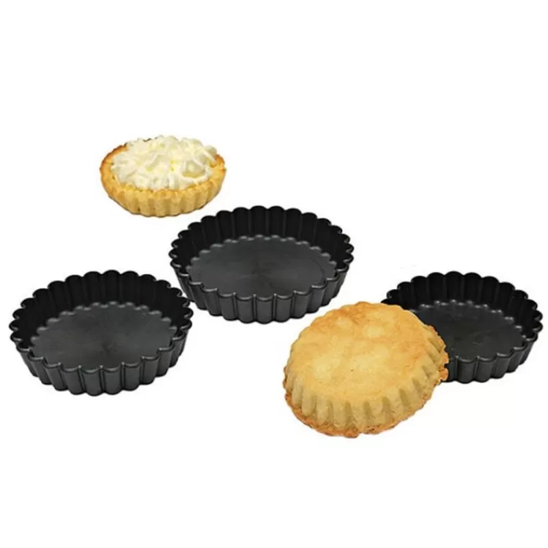 Cerf Dellier Moule Tartelettes Cannelees Exoglass (X12)