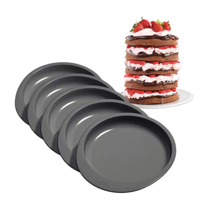 Cerf Dellier Moules Layer Cake 15 Cm Wilton (X5)