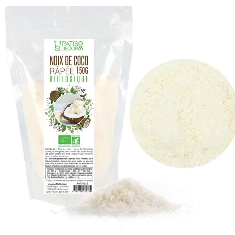 Cerf Dellier Noix De Coco Rapee Bio 150 G