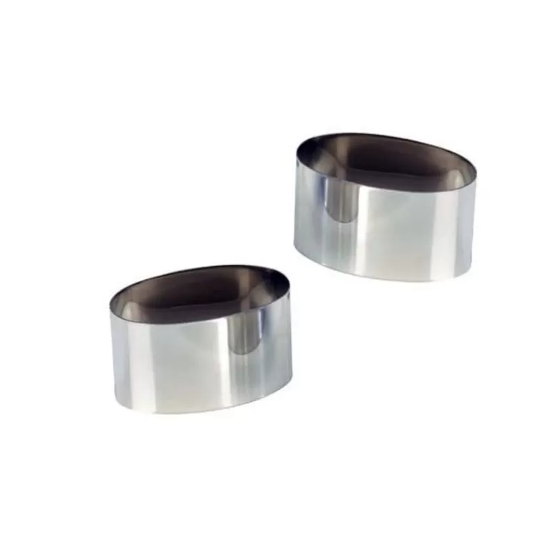 Cerf Dellier Nonnette Ovale Inox 7,5 X 3 Cm