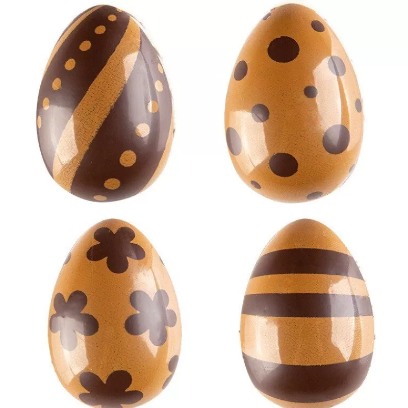 Cerf Dellier Oeufs Chocolat Assortis 3D 3,8 X 2,4 Cm (X96) Cheap