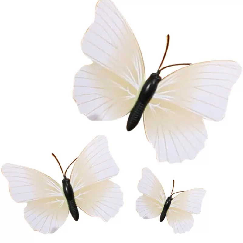 Cerf Dellier Papillons Ivoires Aimantes Assortis Patisdecor (X3) Shop