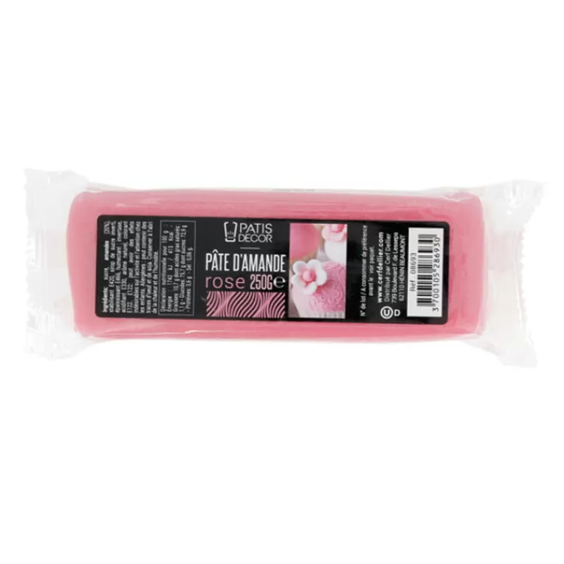 Cerf Dellier Pate D'Amande Rose Patisdecor 250 G