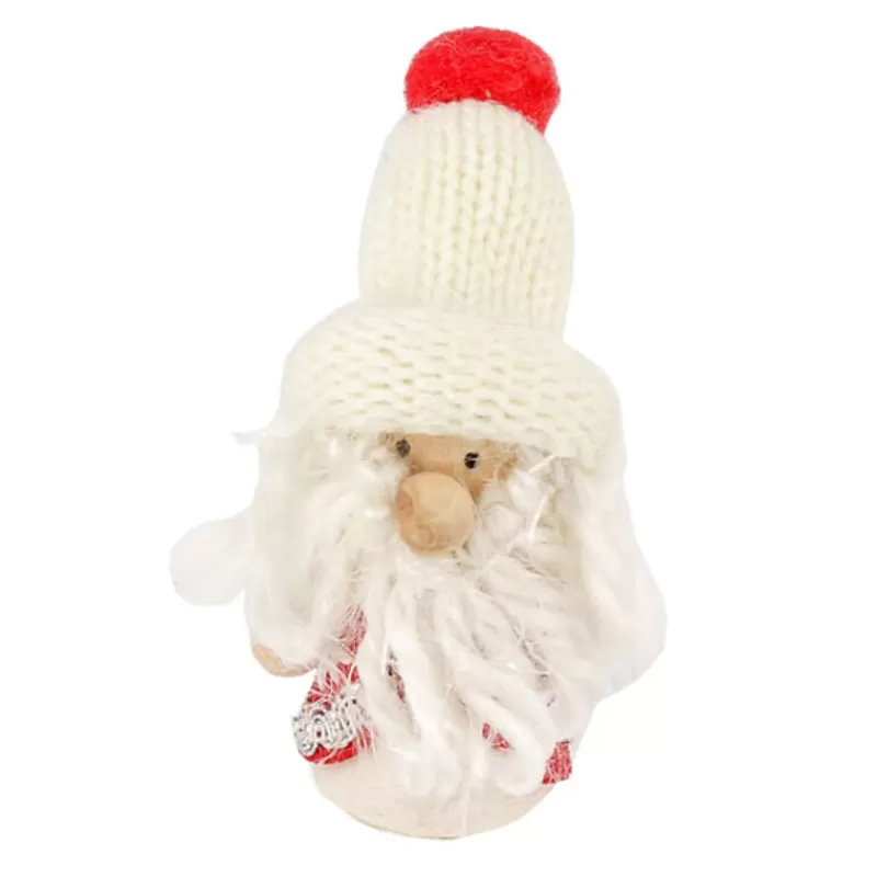 Cerf Dellier Pere Noël Bonnet Blanc Patisdecor Discount