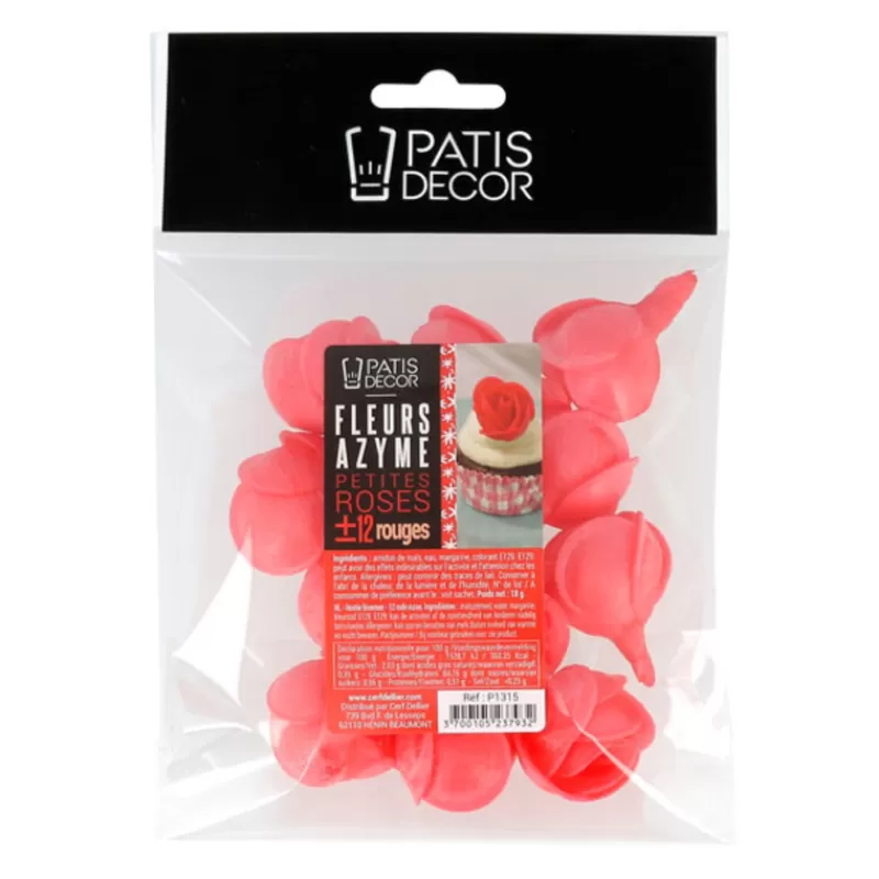 Cerf Dellier Petites Roses Rouges En Azyme Patisdecor (X12) Best Sale