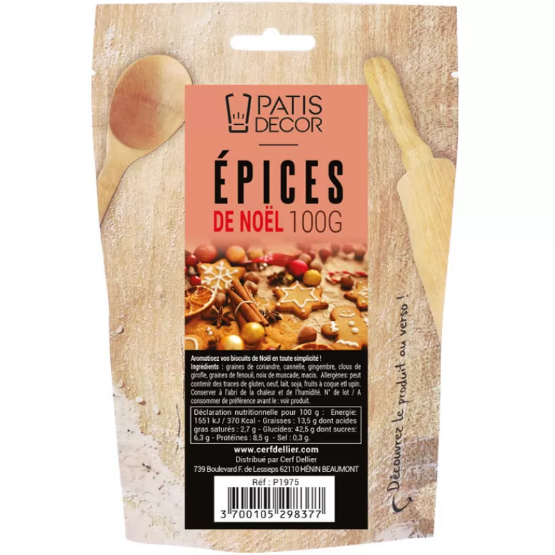 Cerf Dellier Épices De Noël Patisdecor 100 G