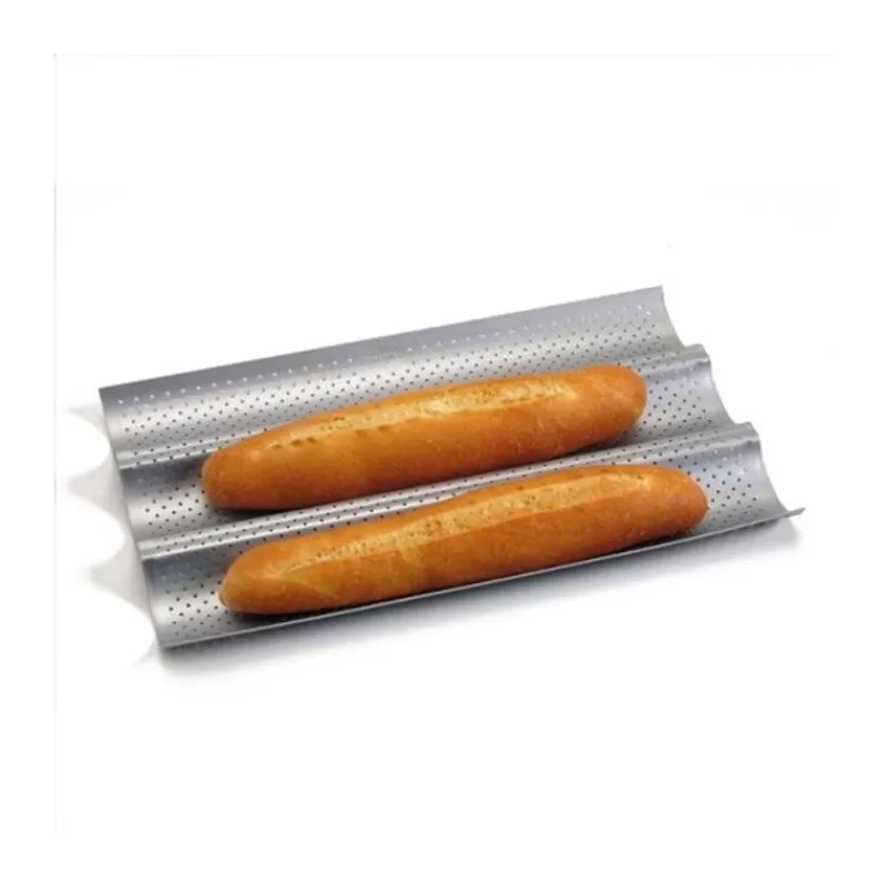 Cerf Dellier Plaque A Baguettes Antiadhesive Perforee 3 Baguettes Shop